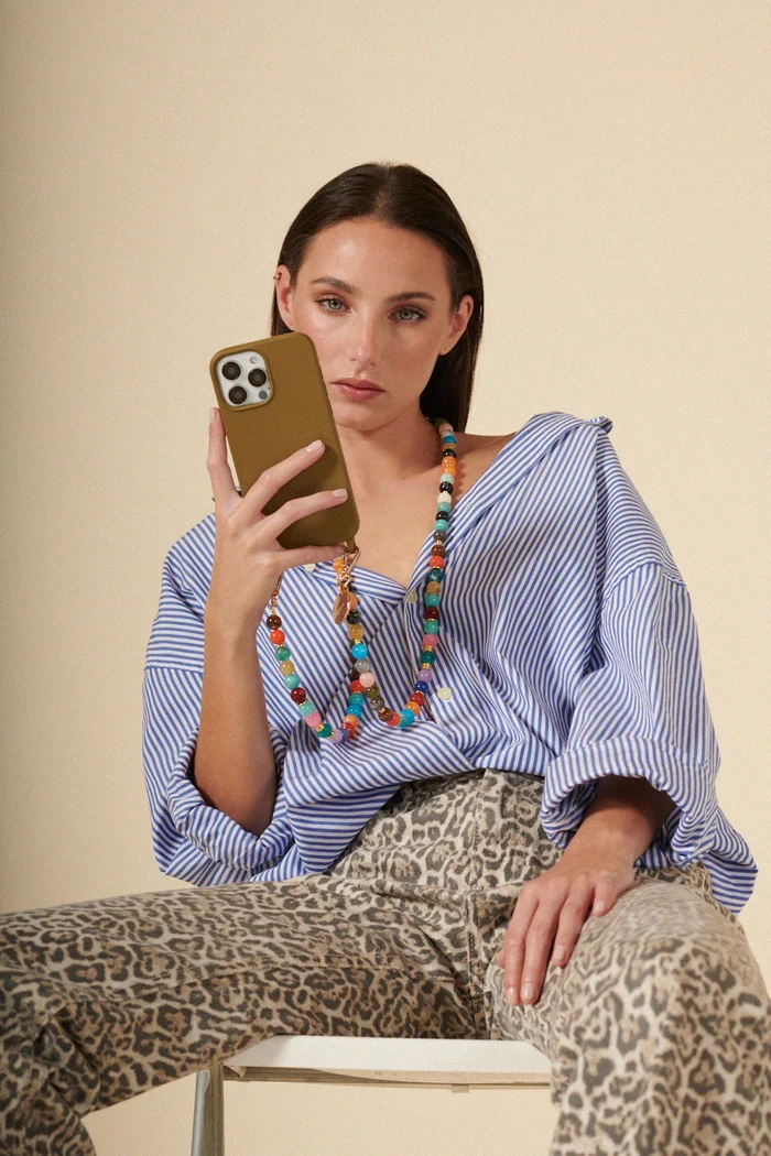 Chaîne de téléphone Bijou - Harper perles multicolores