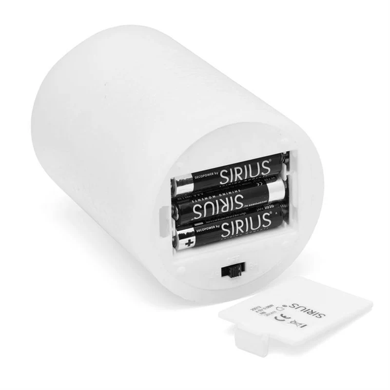 Coffret 3 bougies LED / H 10 cm, 12.5 cm, 15 cm