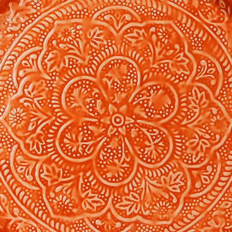 Plateau Berbère Ø 45 cm - orange