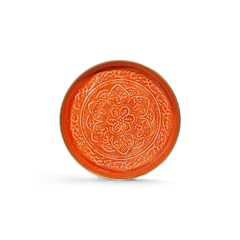 Plateau Berbère Ø 35 cm - orange