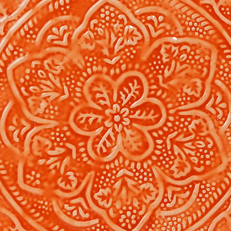 Plateau Berbère Ø 35 cm - orange