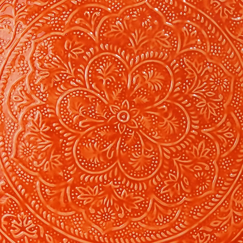 Plateau Berbère Ø 60 cm - orange