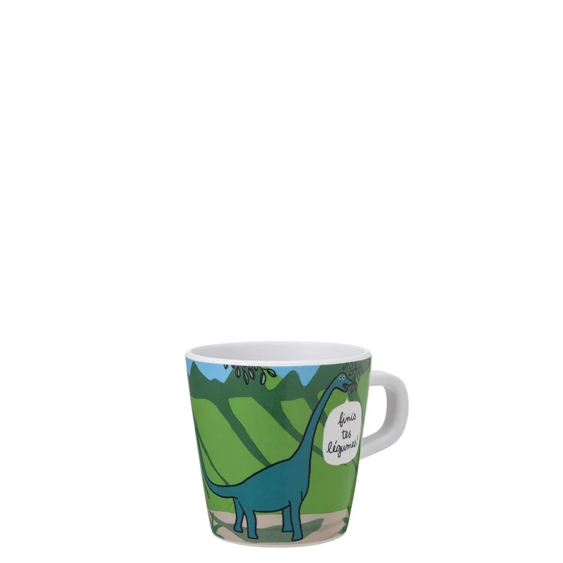 Petit Jour Mug - Les Dinosaures "Finis tes légumes"