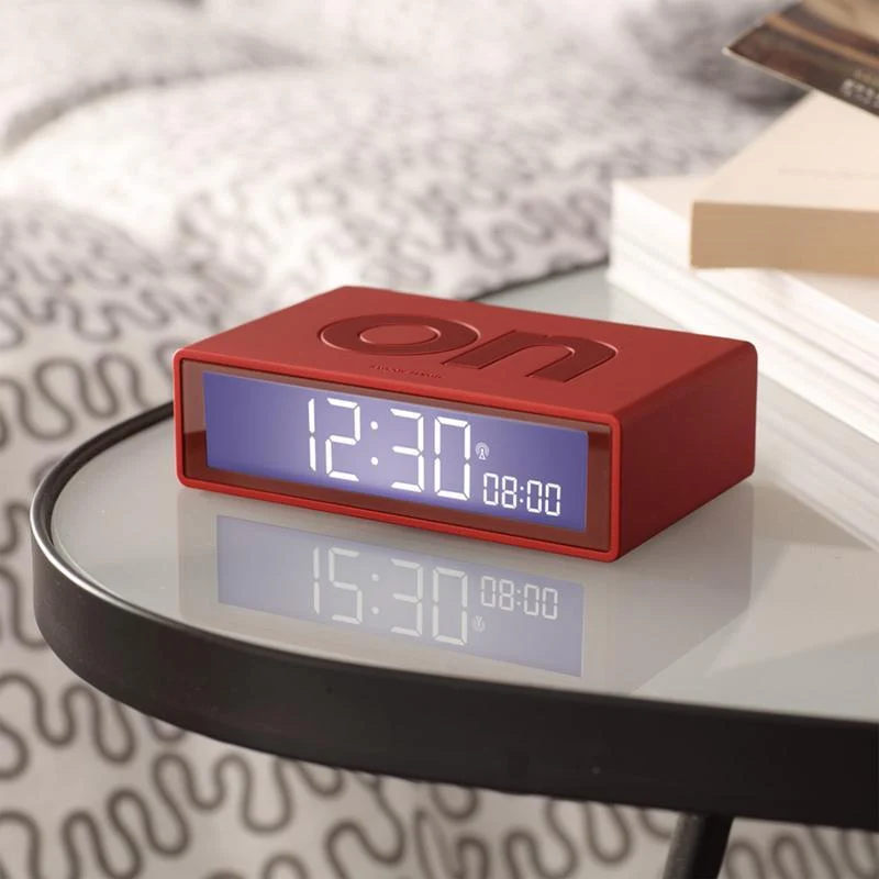 Réveil Flip Classic Lexon - Rouge