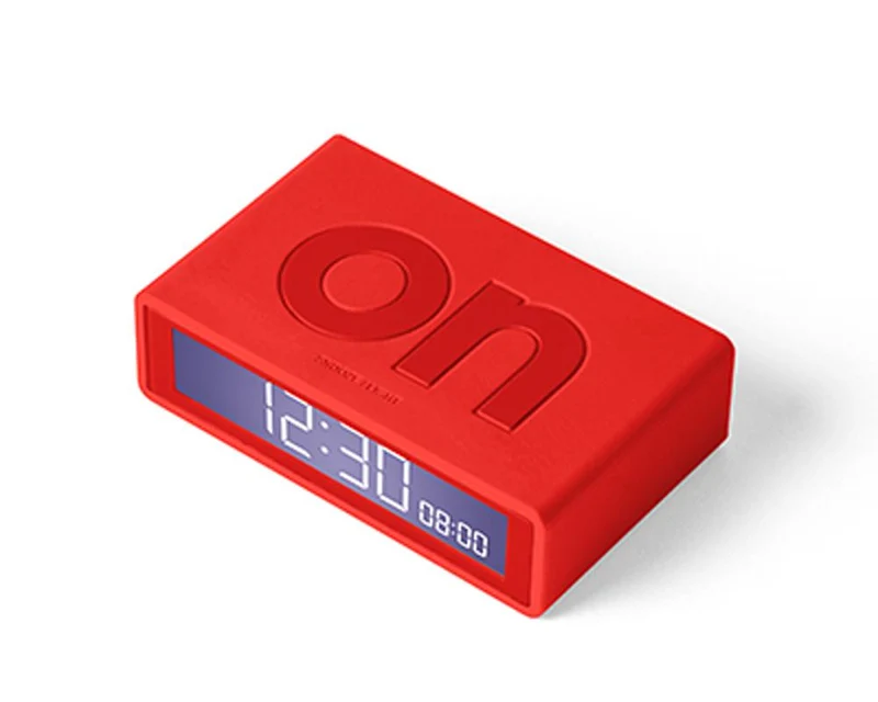 Réveil Flip mini Lexon - Rouge