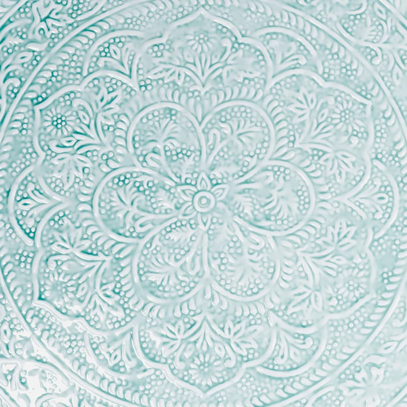 Plateau Berbère Ø 60 cm - bleu clair