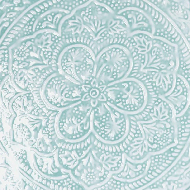 Plateau Berbère Ø 45 cm - bleu clair