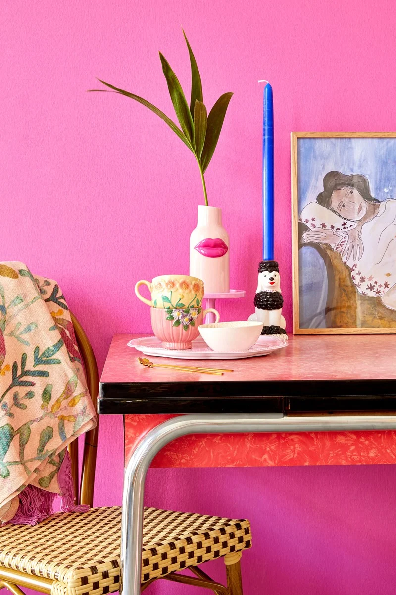 Vase bouche S et Rose - Lipstick