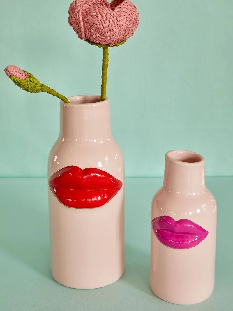 Vase bouche L et Rouge - Lipstick
