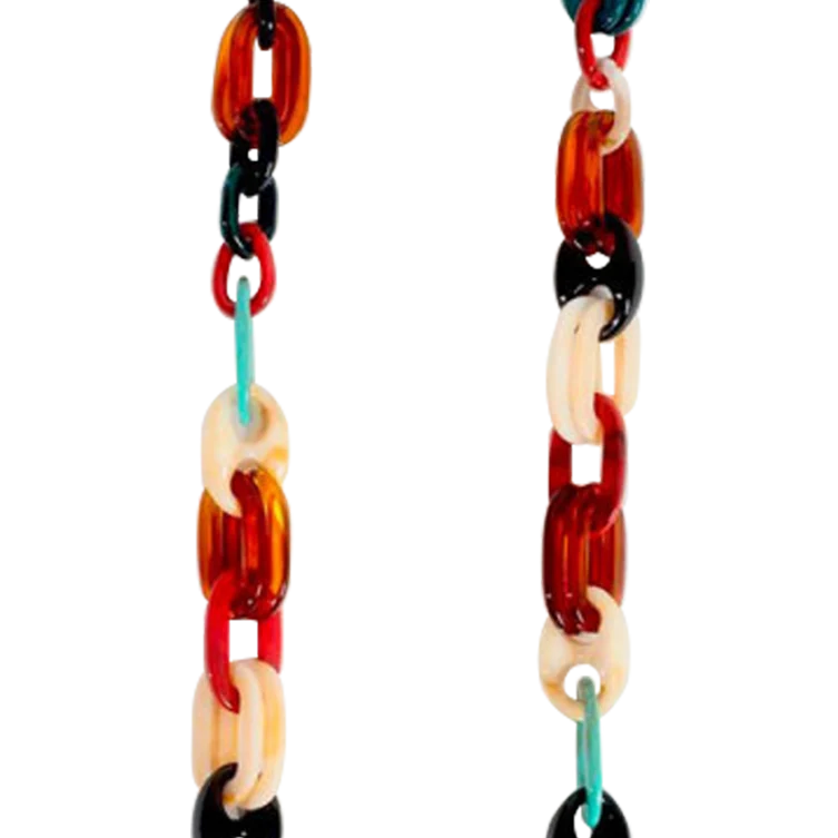Chaîne de téléphone bijou - Ambre multicolore