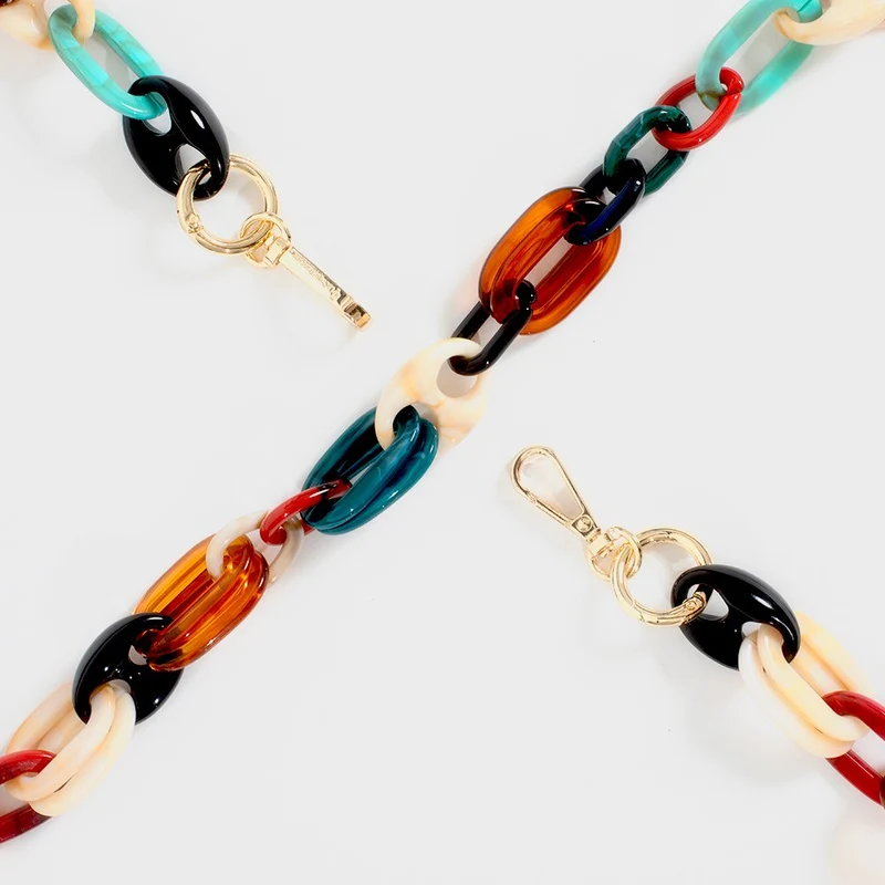 Chaîne de téléphone bijou - Ambre multicolore