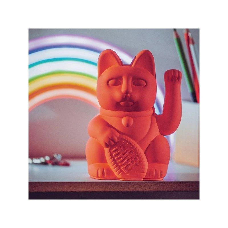 Lucky Cat - néon orange