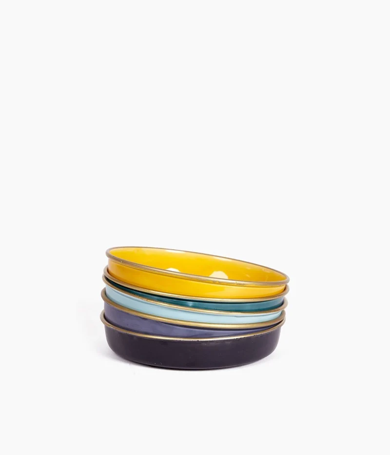 Plateau Berbère Ø 60 cm - moutarde
