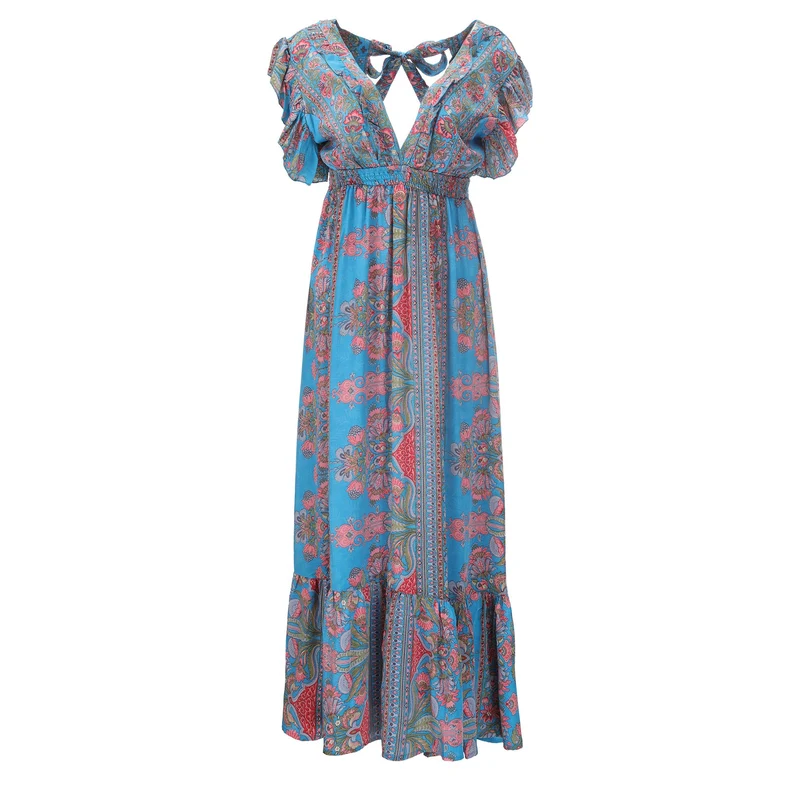 ROBE LONGUE DOS OUVERT T1 OU T2