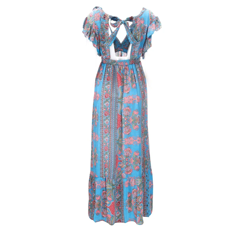 ROBE LONGUE DOS OUVERT T1 OU T2