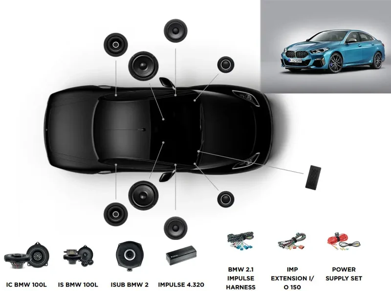 Focal Inside BMW Série 2 F44 ACTIVE 6.2 - Pour BMW Série 2 Gran Coupé F44 (2019 - )