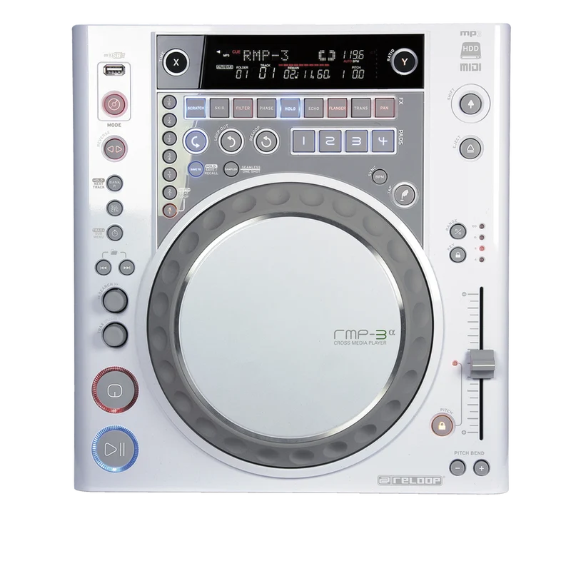 Reloop RMP-3 Alpha Cross Media Player (Limited Edition White) Pair - DEMO